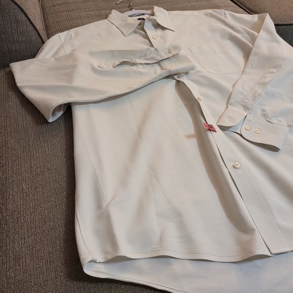 Lands' End Supima Cotton Hyde Park Tailored Fit Button Down Shirt 17 1/2-34 - Picture 3 of 6